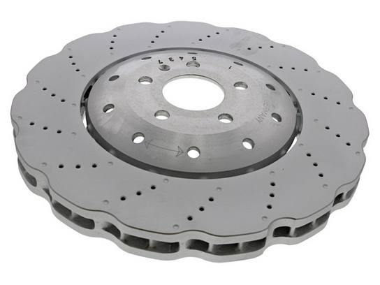 Audi Disc Brake Rotor - Front (390mm) (Cross-Drilled) 4G0615301AH